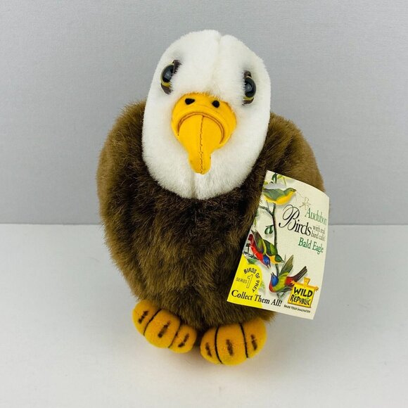 Wild Republic Bald Eagle Audubon Plush Animal Mechanism Inside Does Not Work * - Picture 9 of 9